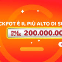 Record per il jackpot del Superenalotto: supera i 200 milioni di euro.