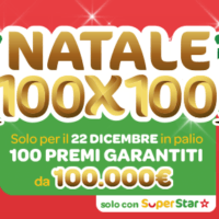 Natale 100x100 Superenalotto 2018