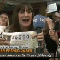 Natalia Escudero, la giornalista spagnola che credeva di aver vinto alla Lotteria, ...ma si sbagliava.