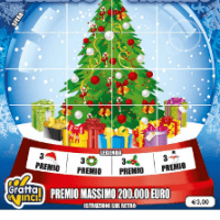Gratta e Vinci 'Bianco Natale': vincite fino a 200mila euro.