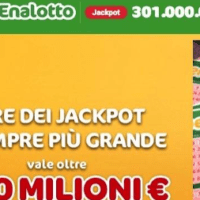 Superenalotto: jackpot record, oltre i 300 milioni di euro.